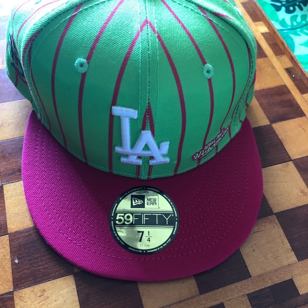 Green and Pink LA Cap
